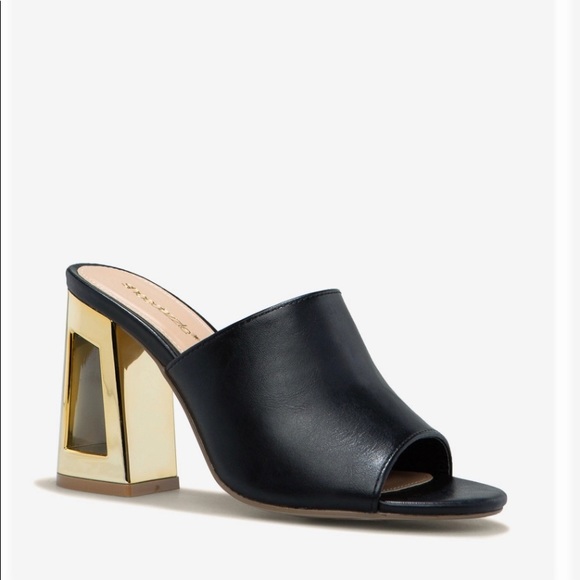 Shoe Dazzle Shoes - Leather Mules